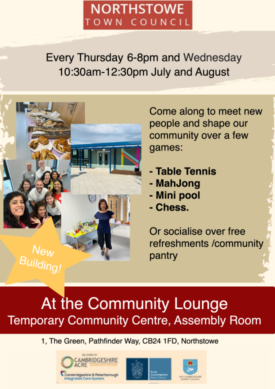 Community Lounge has found a new home!