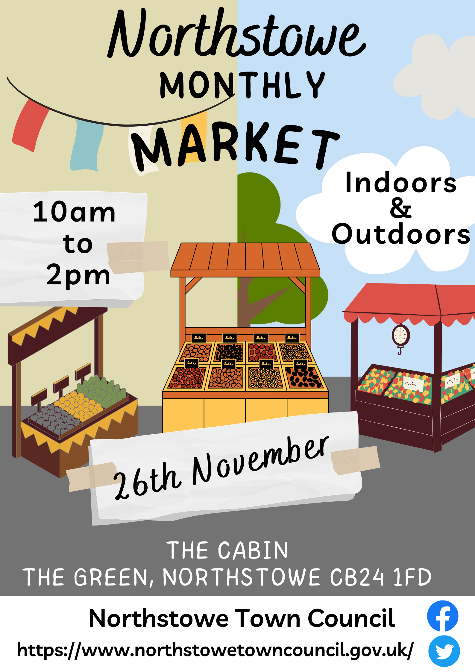 Big market Sunday 26th November_Indoors and Outdoors #Northstowemarket