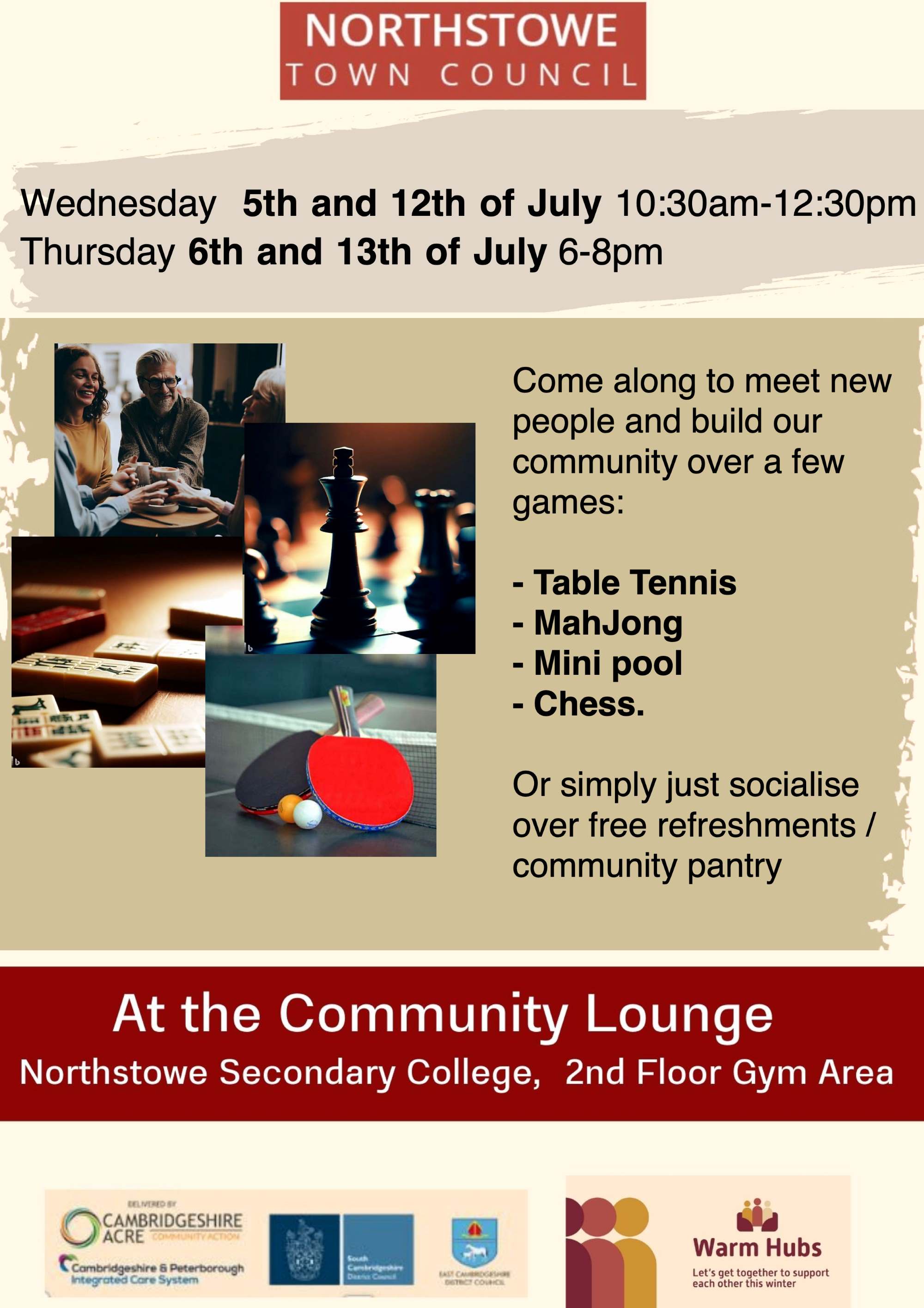 Community Lounge activities lined up in July