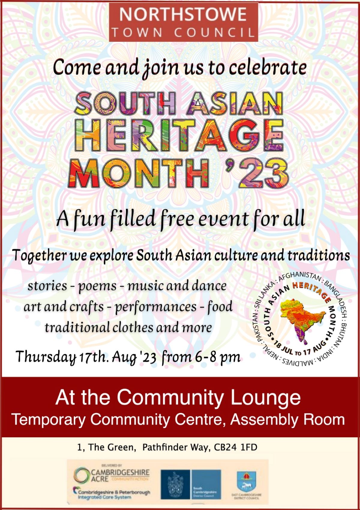 South Asian Heritage Celebration_join us on 17th August