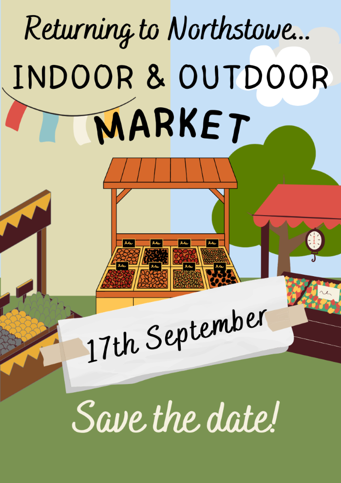 Indoor markets return to Northstowe! - Save the Date - Sunday 17th Sep